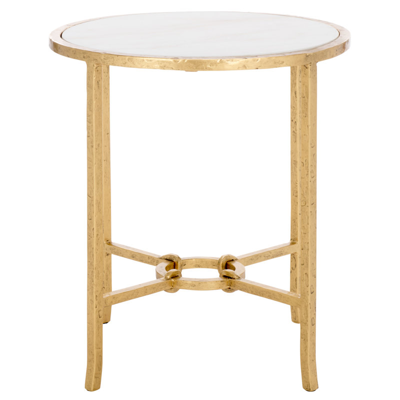 Myrtise Forged Metal Round Accent Table