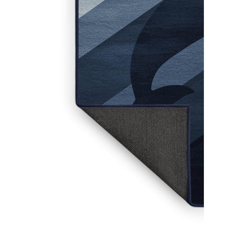 Tapis gris moelleux doux et moelleux en baleine Abson, 6 x 9