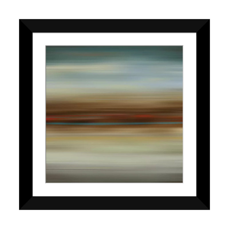 «Avalon» par Tom Reeves - reproduction sur toile tendue, H 24 po x l 24 po x P 1 po, Papier d'art encadré noir, Blanc