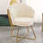 Focht Upholstered Papasan Chair with Gold Metal Legs-1801004485