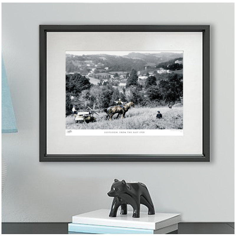 Lustleigh, From The East 1920 by Francis Frith - Single Picture Frame Print, 28cm H x 36cm W x 2.3cm D, Black/White