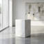 Plutus Brands Signature Natural Marble Side Table - Modern Luxury With Dimmable Led Glow