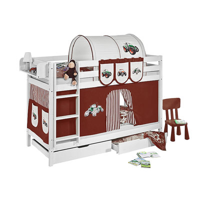 Trecker Custer Single (3') Bunk Bed with Curtain