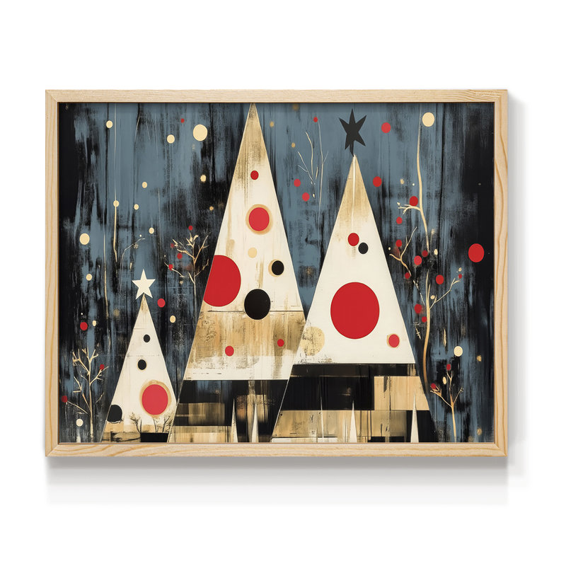 Chirstmas Art-DCCLXXII -Framed Print - Restickable, H 11 po x l 14 po, Naturel