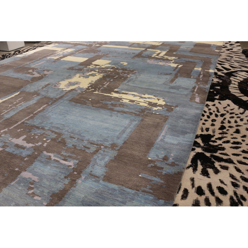 Hand Knotted Wool Area Rug
