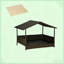 Lit pour animal de compagnie, niche pour chien en rotin-438922395-438922389