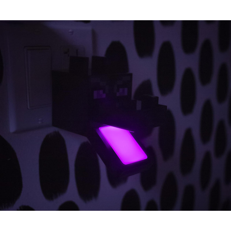 Minecraft Purple Ender Dragon Plug-In Nightlight with Auto Dusk to Dawn Sensor
