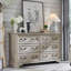 Commode en bois à 6 tiroirs Farmhouse, commode en bois massif, armoire de rangement pour chambre à coucher-1379260319