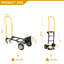 Chariot pliable de chariot pliable avec capacité de 360 lb avec système de cerclage et roues tout-terrain, conception bicolore verte pour le camping et le magasinage à la plage