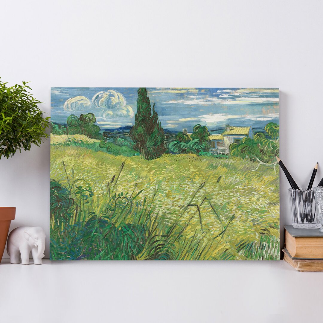 Leinwandbild Green Field von Vincent van Gogh