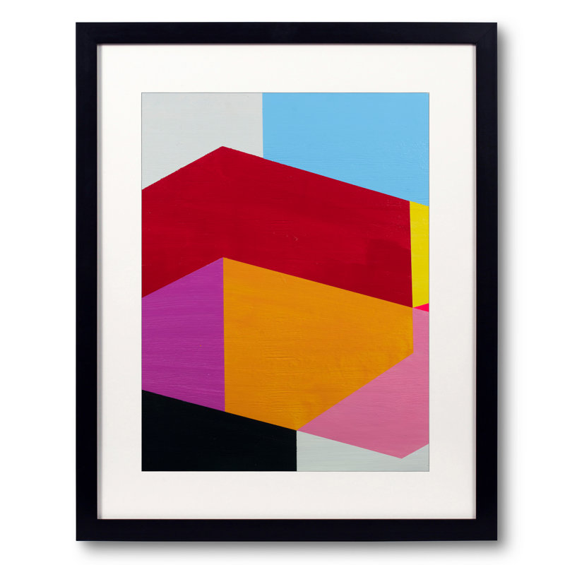 Geometry Berlin Print by Jphono 1, Black Framed Paper, 31.2" H x 25.2" W, 20" H x 16" W