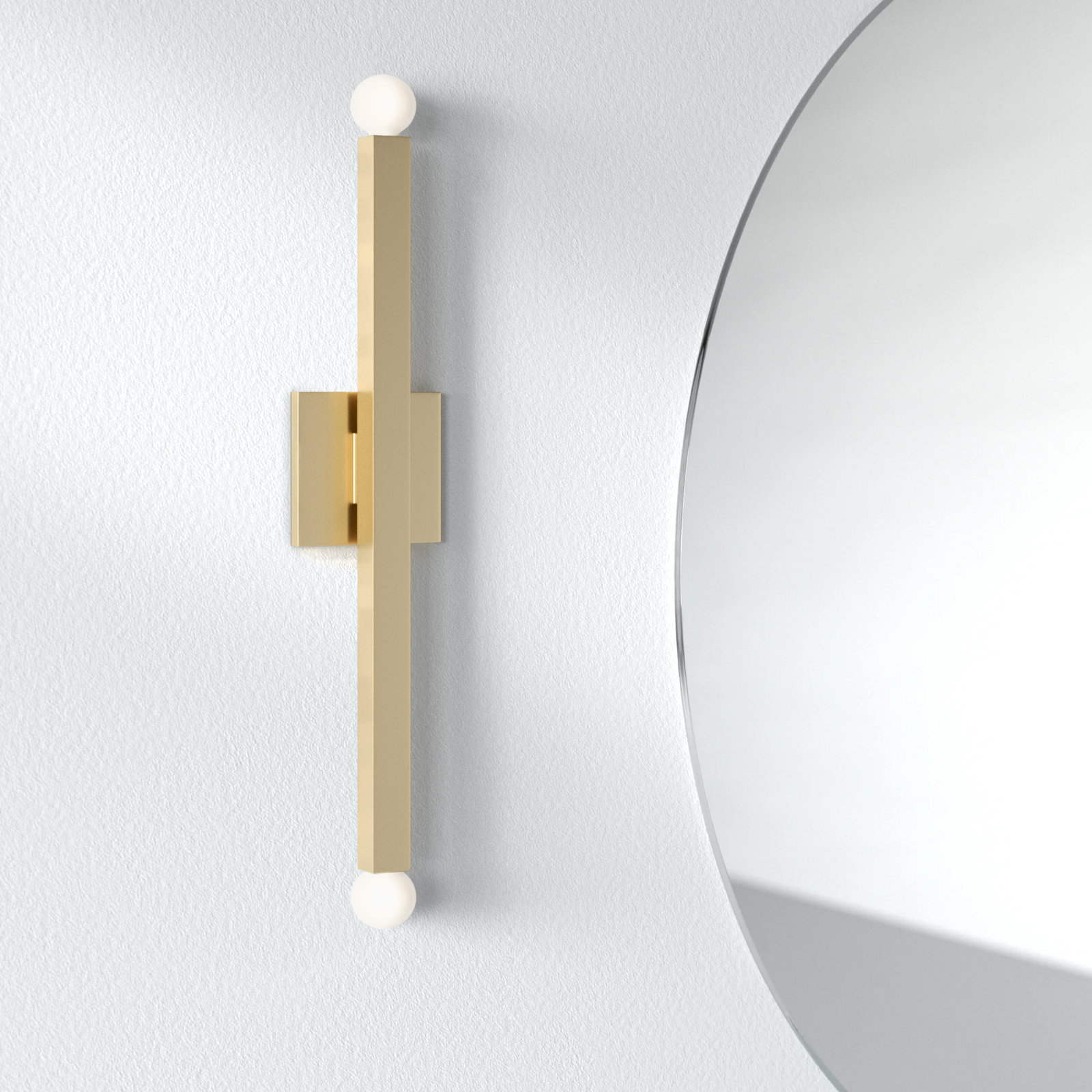 Peary 2-Light Dimmable Wallchiere, Aged Brass