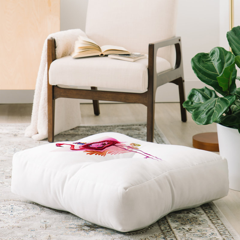 Coussin de plancher pals flamant rose ali gulec