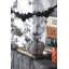Ensemble de 2 décorations de citrouilles en tissu écossais noir et blanc de 7 x 7 x 6,7 po pour les fêtes d'Halloween