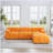 Modular Sectional Sofa, Button Tufted Designed And Diy Combination,L Shaped Couch With Reversible Ottoman-2071470852