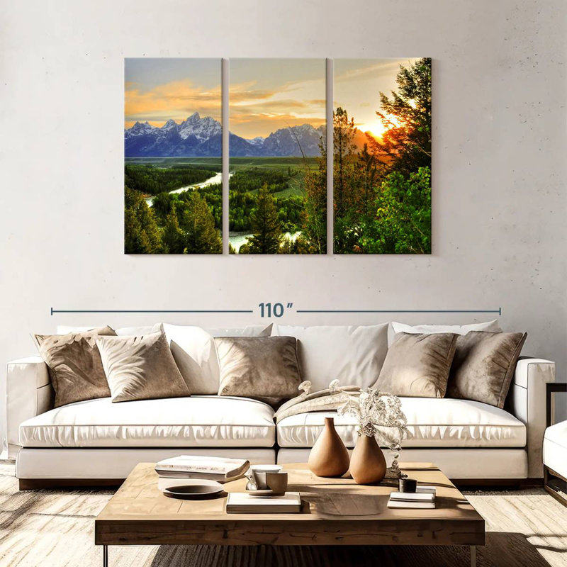 Point de vue d'Alvord Grand Teton, H 48 po x l 74 po