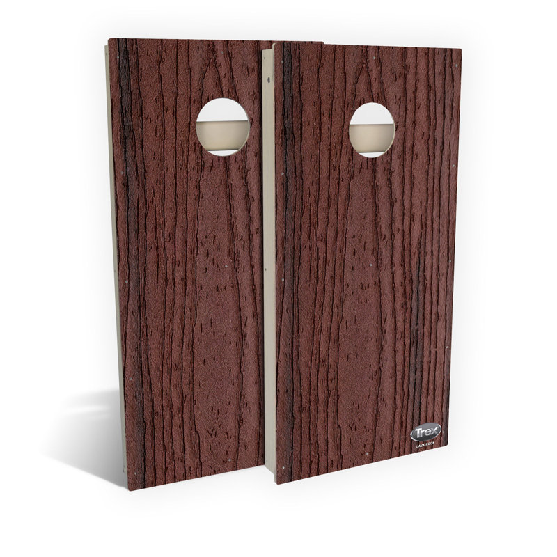 Trex Lava Rock All-Weather Cornhole Board Set | Includes (2) Boards (8) Bags & Optional Accessories, Add Carrying Case