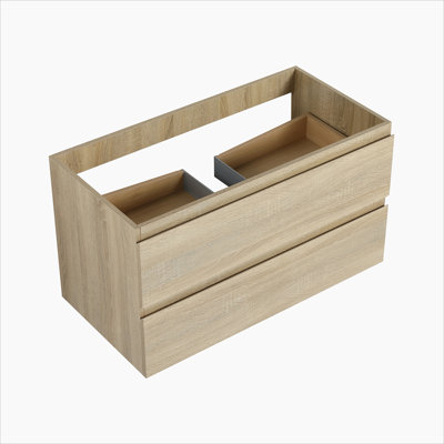 36" Wall-Mounted Bathroom Vanity (Only the Cabinet Body)