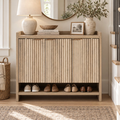 Nicolee 30 Pair Shoe Storage Cabinet