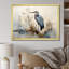 «Blue Great Heron In Miminal Harmony» sur toile-2062923918-2043472920