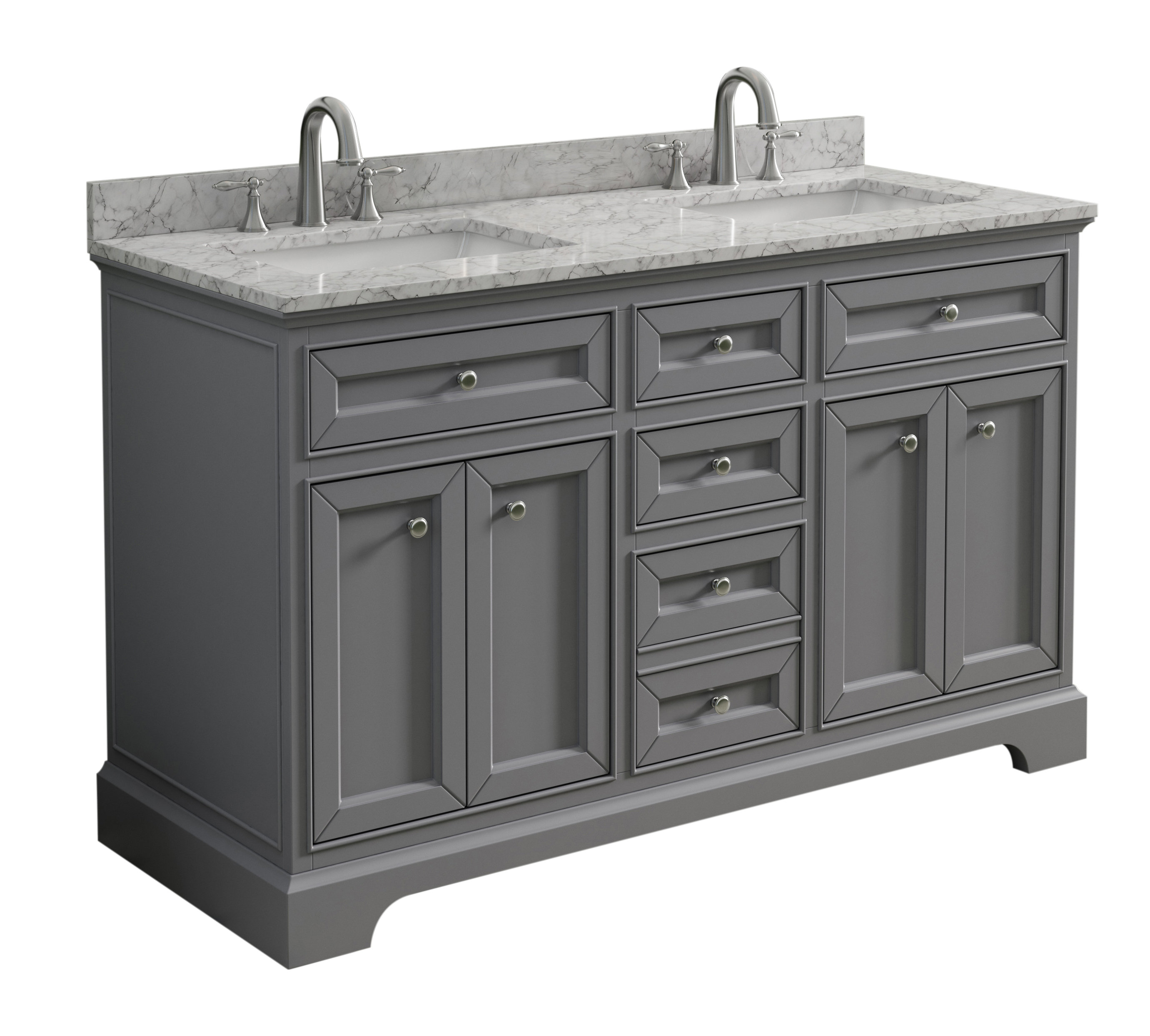 55 Inch Double Vanitynull