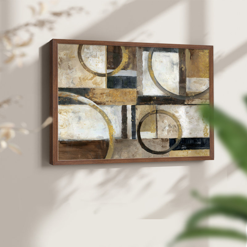 Interplay -Framed Print - Restickable, Noyer, H 22 po x l 28 po