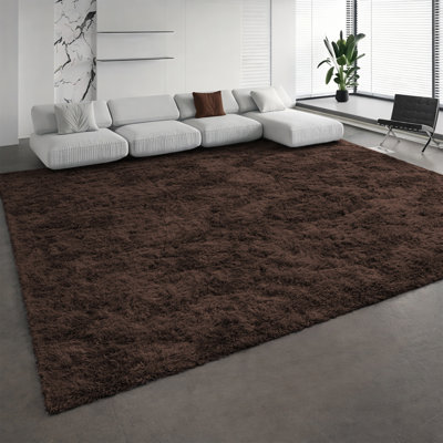 Solid Colour Shag Area Rug