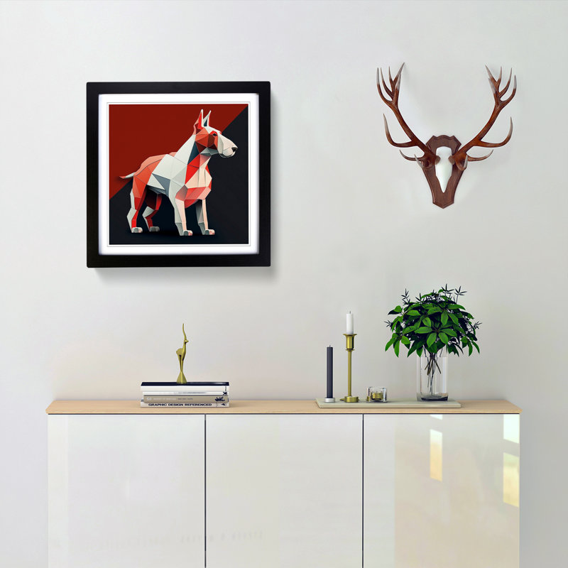 Single Picture Frame Print on Wood, Black