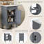 Meuble-lavabo moderne de 18 pouces avec lavabo pour petits espaces-853104759