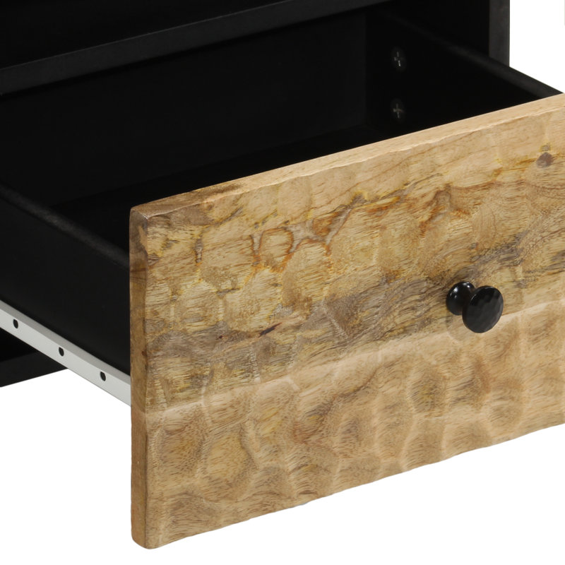 Kinnelon Bedside Cabinet 40x33x46 cm Solid Wood Mango