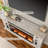 Farmhouse Fireplace TV Stand for 80'' TVs with Fireplace and Timer-1607615306