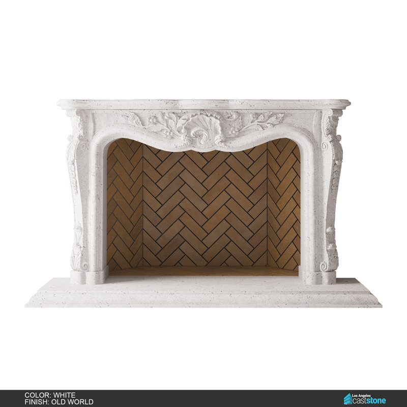 Josephine Fireplace Surround, Old World/White