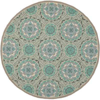 Childers Hand Hooked Performance Geometric Rug