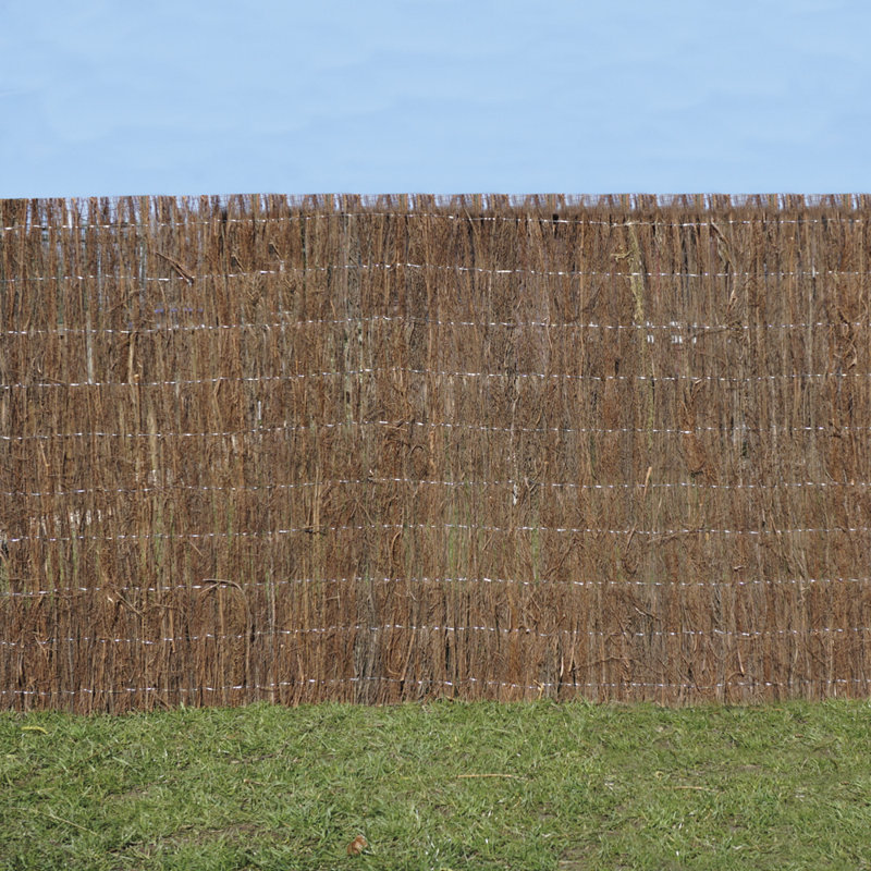 Swink Brushwood Thatch Screen Roll, 150cm H x 400cm W x 2cm D