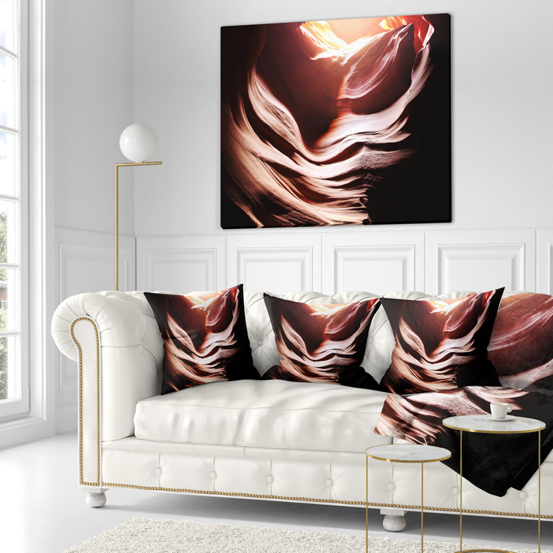Coussin Schafer Landscape Antelope Canyon, 16 po x 1 po, Coussin décoratif