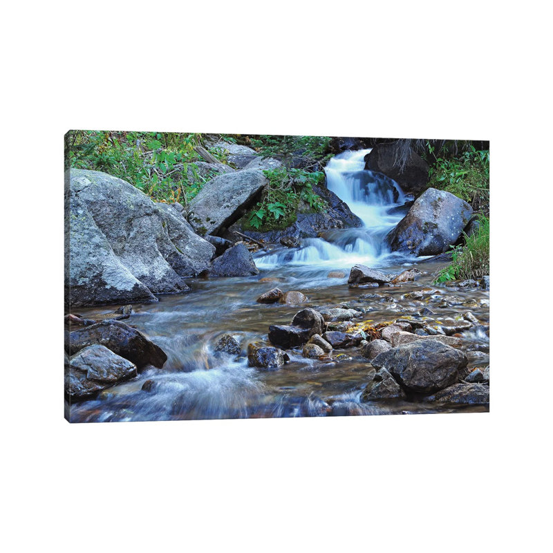 Cascades At Alberta Falls by Brian Wolf - Wrapped Canvas Print, 20.32cm H x 30.48cm W x 1.91cm D