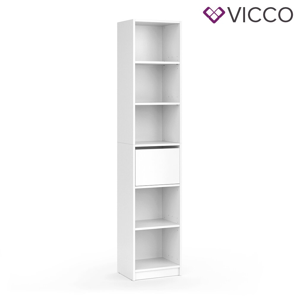 Carreira Vicco Kleiderschrank Visit Regal Umkleide Schrank Schlafzimmer Schublade Weiß