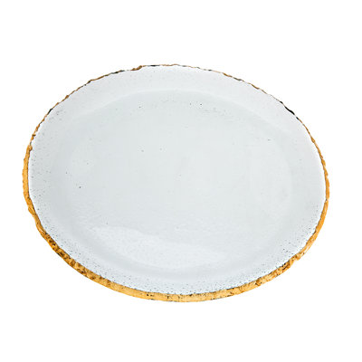 Harper Gold Raw Edge Charger Plate