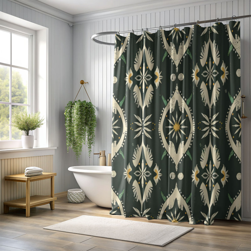 Boho Imagery - Premium Shower Curtain, 74"H x 71"W