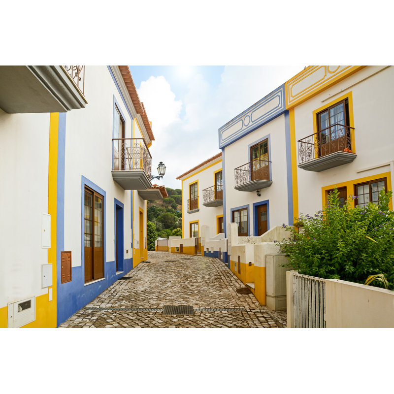 Residential buildings in Bordeira 1 Piece Wrapped Canvas Wall Art, 30cm H x 46cm W