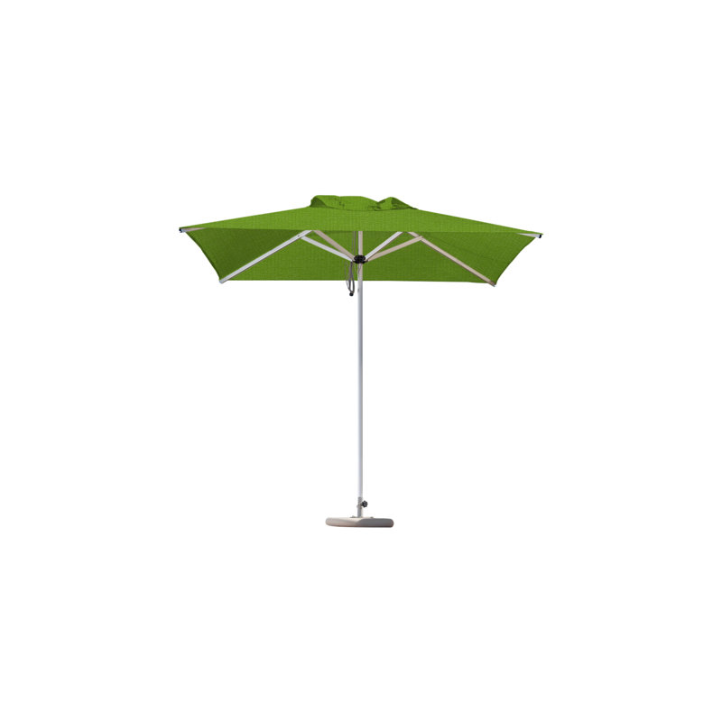Mistral Square Market Umbrella, CBS + 2" Galvanized Tube, 8'3", Ash