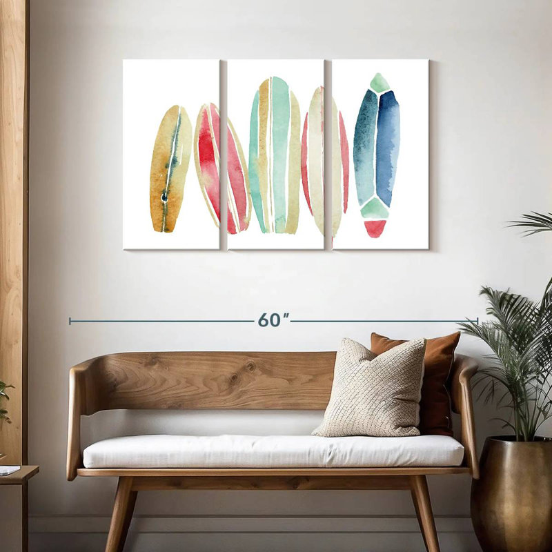 Senne Surfboards In A Row, 28" H x 45" W