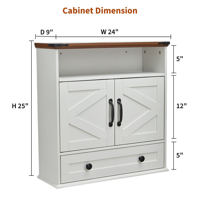 Armoire de salle de bain blanche murale