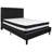 Aluino Panel Tufted Upholstered Platform Bed and Pocket Spring Mattress-1875416639-1875416634