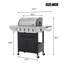 Barbecue au propane en acier inoxydable