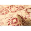 Tapis décoratif en laine noué à la main de conception unique new age de style perse pakh 18/20 ivoire 6 pi 1 po x 9 pi 1 po