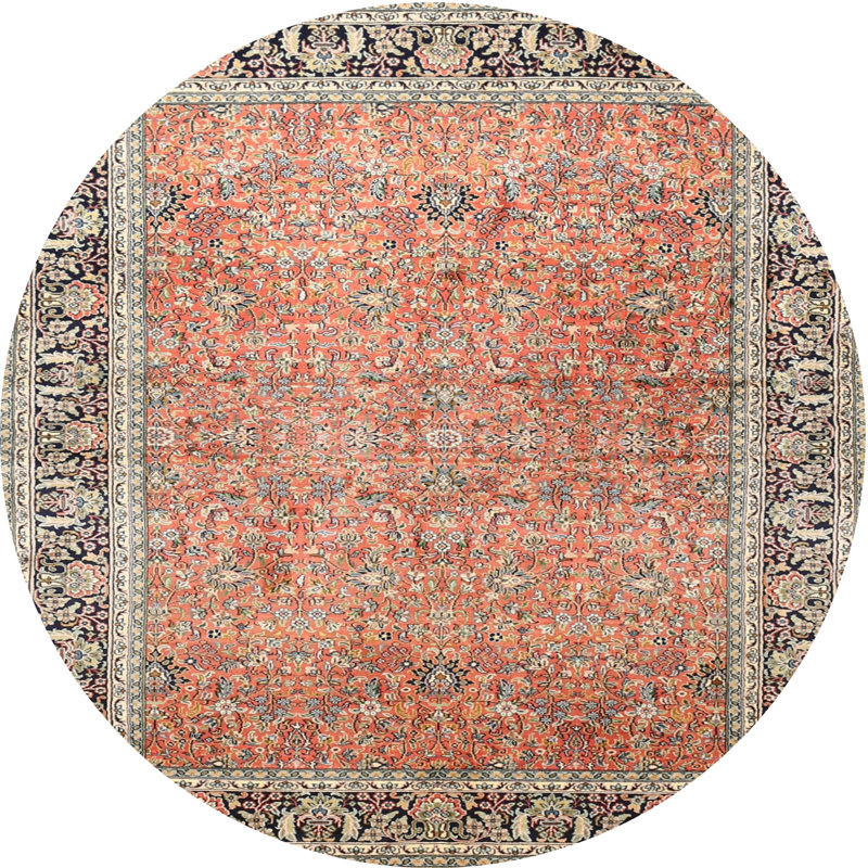 Cacey Oriental Indoor Rug, Round 7'