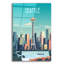  «City Sights Seattle» par Omar Escalante, art mural en verre acrylique, 16 po x 24 po-878814774