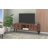 Doyers 62.2" Mid-Century Modern 5-Shelf TV Stand for TVs up to 60" in White and Walnut Brown-2106869168-2122886523