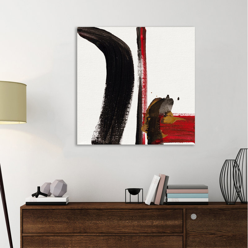 « ohne titel v », reproduction de peinture à l’acrylique sur toile tendue, H 12 po x l 12 po x P 1,5 po